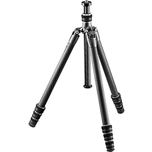 Gitzo Traveler Series 1 Tripode Liviano de Fibra de Carbono Plata y Negro GT1545TUS