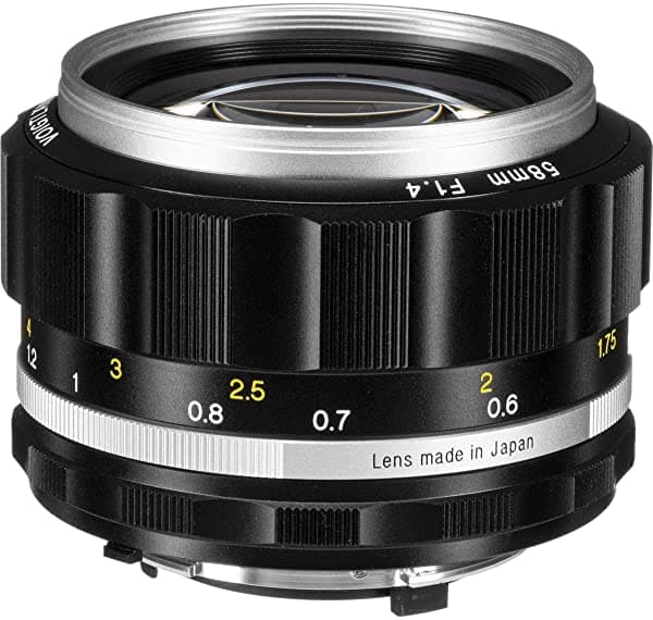 Voigtlander Nokton 58 Mm F 1.4 Sl Ii S Ai-S Lente Silver BA243J