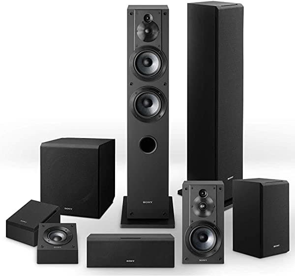 Sony Sistema Completo de 8 Parlantes- SSCS3 (2), SSCS5, SSCS8, SACS9, SSCSE Ideal para Sonido Envolvente y Cine Hogareño ASONSPEAKERSK1