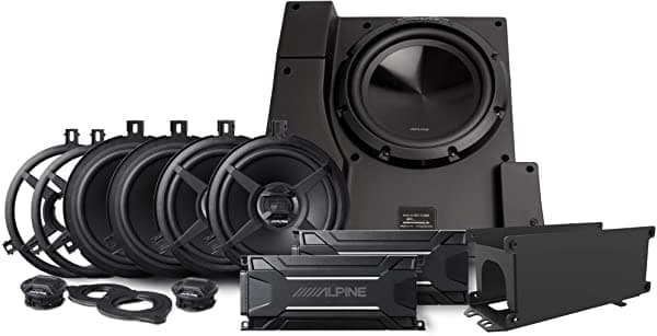Alpine Electronics Pss-22Wra Sistema De Sonido De Ajuste Directo Resistente A La Intemperie Para Jeep Wrangler Jk Unlimited 2007-2018 Sin El Sistema Amplificado Alpine Equipado De Fábrica
