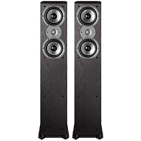 Polk Audio Tsi300 Torre De 3 Vías Parlantes Dos 5-1 4 Conductores Par Black WWSTSI300B