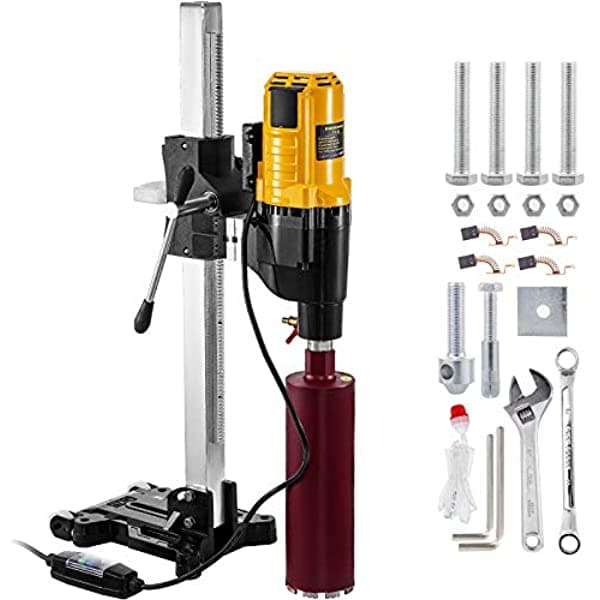 Vevor Machina De Perforación De Núcleo De 14 Pulgadas 355 Mm4980W Core Drist Fulteful Diamond Concrete Core Drill 110V 500 R Min Core Talad Te 355 MM 14 Inches