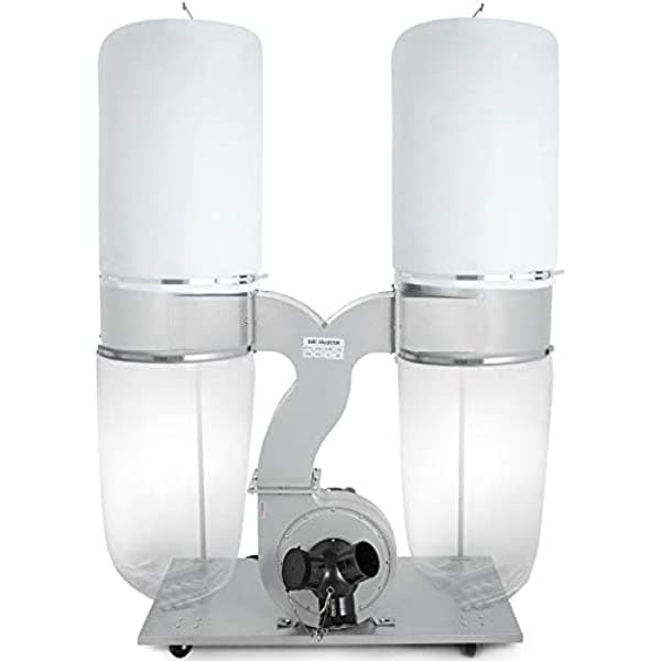 Mophorn Colector De Polvo De 3 Hp Con Bolsa De Flujo De Aire De 2800 Cfm Colector De Polvo Portátil De 110 V Filtro De Bolsa De 5 Micras 3HP Dust Collector