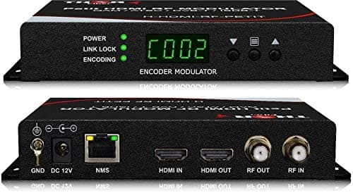 Thor Broadcast Hdmi Coax Modulator Envía Una Fuente De Video Hdmi Hasta 1080P Todos Los Televisores Como Hd Catv Qam O Atsc Channels H-HDMI-RF-PETIT
