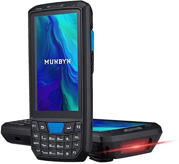 [Escandor De Concode De Barrición Yroid 9.0+Escandor De Código De Barras Yroid Munbyn Mobile Computadora 2D Scanner De 4.5 Pulgadas De Mano Rugged Pda So JNV-DZO-ELS140