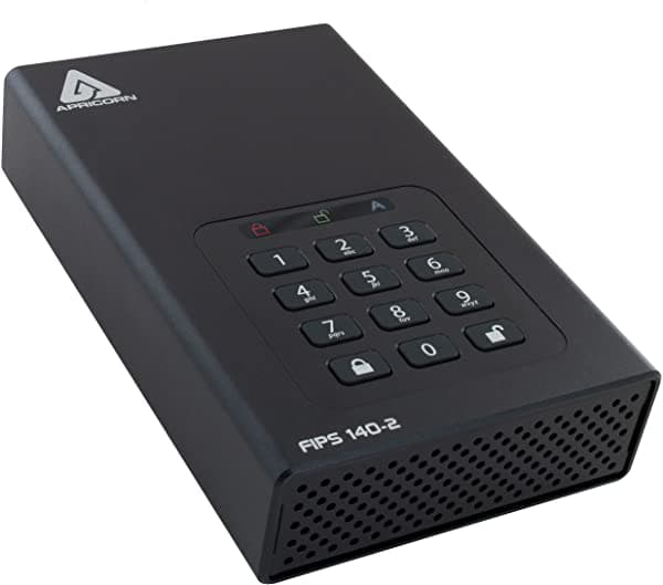 Apricorn Aegis Landlock 16 Tb Fips 140-2 Validado Disco Duro Cifrado Adt-3Pl256F-16Tb