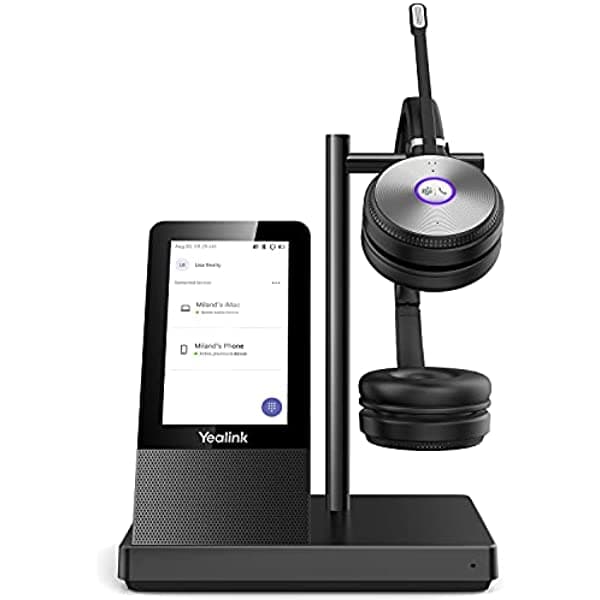 Yealink WH66 DUAL UC Auriculares Inalámbricos Bluetooth con Micrófono DECT para PC Oficina VoIP Teléfono IP