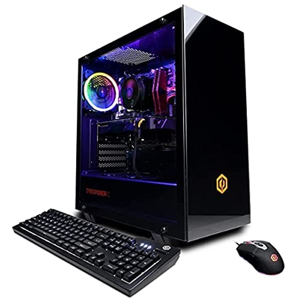 Cyberpowerpc Gamer Master - Computadora De Escritorio Para Videojuegos Amd Ryzen 5 3600 3.6 Ghz 16 Gb Ram 500 Gb Ssd + 1 Tb Hdd Nvidia Geforce Rtx 3060 12 Gb Windows 10 Home Actualización Gratuita A Windows 11