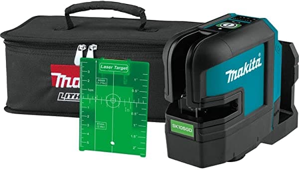 Makita Sk105Gdz 12V Max Cxt Lithium-Iones Inalámbricos Inalvelantes Transversales Herramienta Láser De Haz De Línea Transversal Solo A Pedi