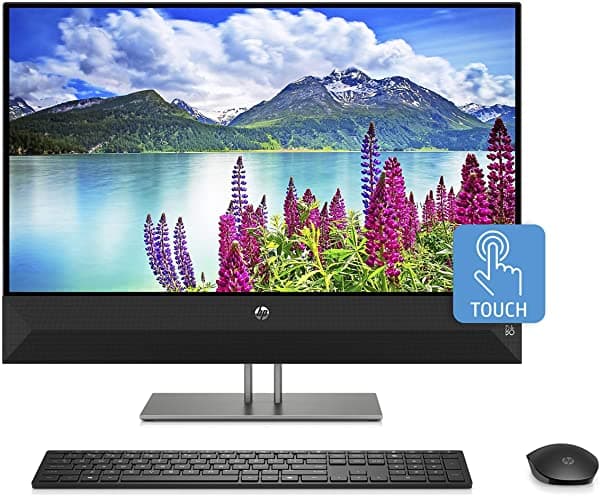 Hp 24-Xa0053W Pavilion Aio 23.8" Fhd Touchscreen Intel I5-8400T 4Gb Ram 16Gb Intel Optane 1Tb Hdd Windows 10 Home Sparkling Black 4NM71AA