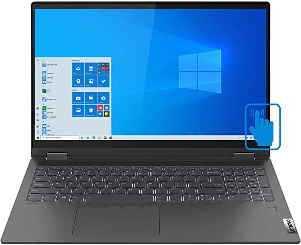 Lenovo Ideapad Flex 5 15Iil05 81X3000Vus (Intel I7-1065G7 4-Core 16Gb Ram 512Gb Ssd Intel Iris Plus 15.6" Touch Full Hd (1920X1080) Fingerprint Win 10 Home) Graphite Gris Convertible Portátil