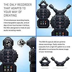 Zoom H8 8 Entradas/12 Pistas Portátil Práctico Grabador Para Podcasting Música Grabación De Campo + Tarjeta De Memoria De 128 Gb + Lector De Tarjetas Sd + Trípode De Mesa De Agarre - Paquete De Accesorios De Gran Valor H8 K1