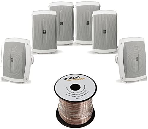 Yamaha Ns-Aw150Wh Parlantes Al Aire Libre De 2 Vías White 6 Parlantes Amazon Basics De Parlante