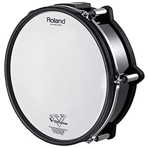 Roland Pd-128S - Almohadilla Electrónica De Tambor En V 12 Pulgadas Caja-Negro-Cromo PD-128S-BC