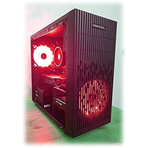 Centaurus Druid 2.1 Gaming Computer - Amd Ryzen 7 5700G 8 Núcleos 4.2Ghz 16 Gb De Ram Radeon Vega 8 500Gb Ssd Windows 10 Pro. Cpu Rápido Led Rojo CC Druid 2