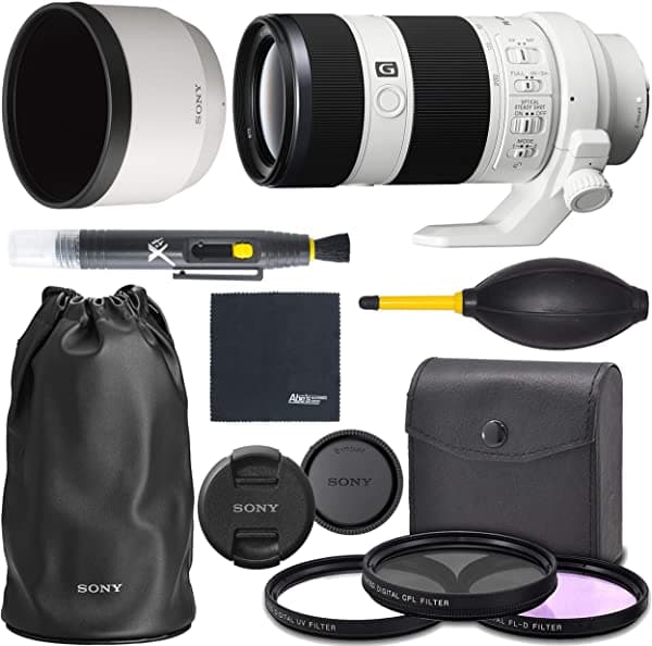 AOM Sony FE 70-200mm f/4 G OSS Lente Teleobjetivo Zoom Sin Espejo Full Frame (SEL70200G) + Kit de Paquete de Inicio Pro - Versión Internacional SN70200F4JK