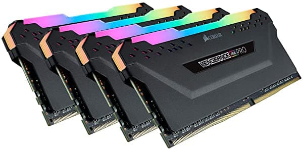 Corsair Vengeance Rgb Pro 128Gb (4X32Gb) Ddr4 3000 (Pc4-24000) C16 Memoria De Escritorio-Black (Cmw128Gx4M4D3000C16)