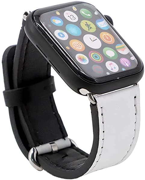 Subrimación 100X Banda De Reloj Pequeña Compatible Con Apple Smart Watch (38/40 Mm) - Impresión De Bricolaje En Cuero En Blanco De Innosub Usa iWatchBacnd-Small-x100