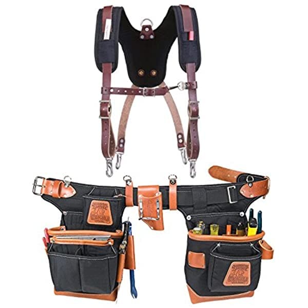 Occidental Leather 9850 Juego De Cinturón De Herramientas De Labio De Grasa De Ajuste A Ajuste Con Sistema De Suspensión De Fortaleza 5055 (2 Piezas) 51