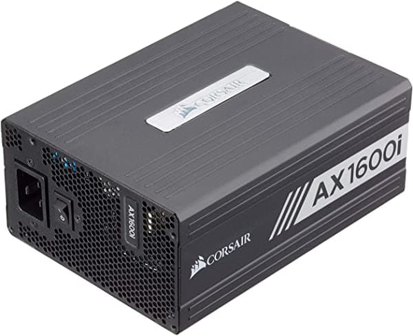 Corsair Ax1600I Digital 80 Más Titanio Unidad De Fuente De Alimentación Atx Modular Completa - Negro CP-9020087-UK