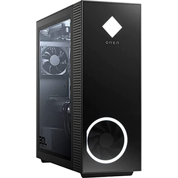OMEN Torre de Escritorio Para Juegos de 30L Gráficos GeForce RTX 3060 de 12 GB AMD Ryzen 5 5600G de 6 Núcleos (Supera al Intel i5-11400) (32 GB DDR4 RAM | 1TB PCIe SSD | 1TB HDD) WiFi Bluetooth Windows 10 Pro con Mouse Pad