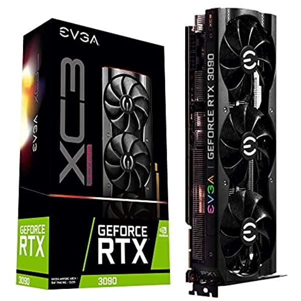 Evga 24G-P5-3975-Kr Geforce Rtx 3090 Xc3 Ultra Gaming 24Gb Gddr6X Refrigeración Icx3 Argb Led Placa Trasera De Metal