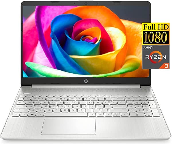 Portátil Hp 2021 Pantalla Fhd De 15.6 Pulgadas Procesador Amd Ryzen 3-3250 De 2 Núcleos Memoria Ddr4 De 16 Gb Ssd Pcie Nvme M.2 De 1 Tb Wi-Fi Hdmi Cámara Web Bluetooth Windows 10 Home Plata Notebook