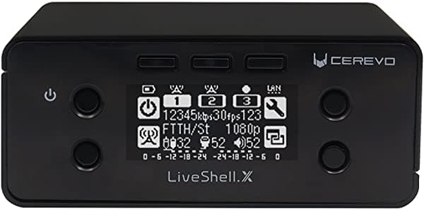 Cerevo Liveshell X Digital Hd Video Streamer Con H.265 Entrada De Línea De Codificador Y Estéreo - Conexión Wifi O Wired - Compatible Con Ustream Nic CDP-LS04A