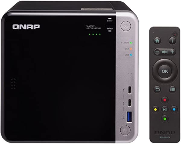Qnap Ts-453Bt3-8G-Us 4-Bay Thunderbolt 3 Nas. Intel Celeron Apollo Lake J3455 Cpu De Cuatro Núcleos 8 Gb De Ram Sata 6Gb/S
