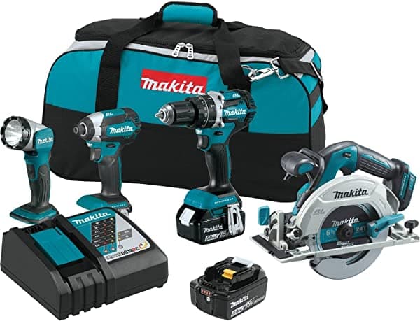 Makita Xt446T 18V Kit Combinado Inalámbrico Sin Escobillas De Iones De Iones (4 Piezas)