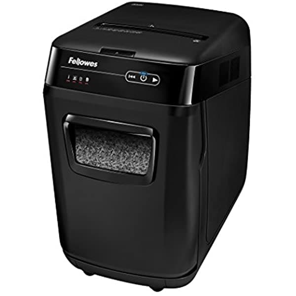 Fellowes 4656201 Automax 200M Auto Feed Shredder 200 Hoja Capacidad Negra