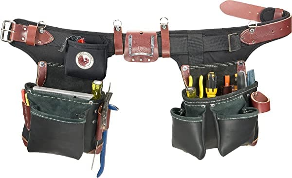 Occidental Leather B9588 Juego De Cinturón De Herramientas De Construcción Verde De Ajuste-Negro