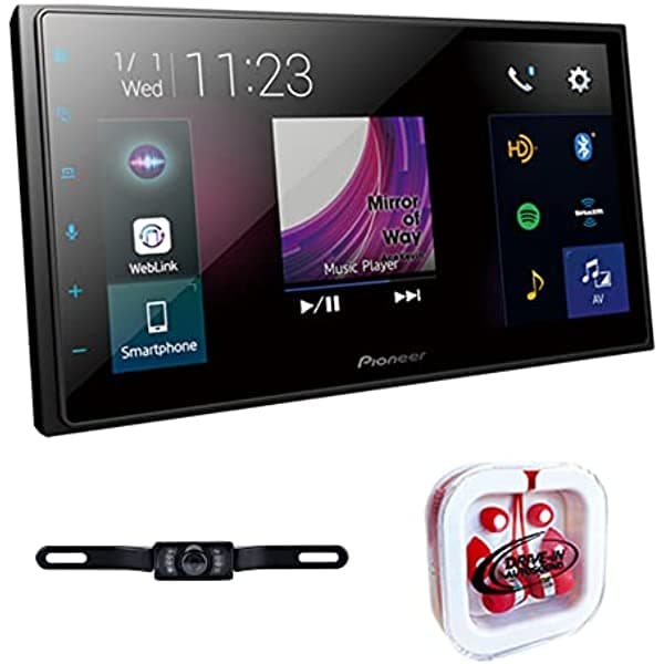 DIAS Pioneer DMH-2660NEX 6.8" Receptor Multimedia Digital Mechless y Placa de Matrícula DMH-2660NEXLPCAM