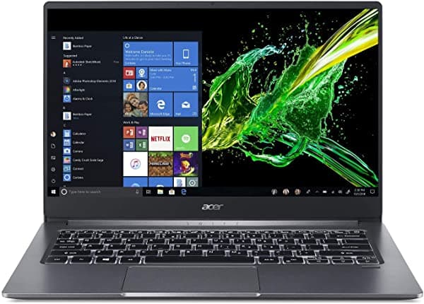 Acer Swift 3 14 Pulgadas Full HD IPS 10ª Generación Intel Core i5-1035G1 8GB LPDDR4 256GB PCIe NVMe SSD Intel Inalámbrico Wi-Fi 6 AX201 802.11ax Teclado Retroiluminado Windows 10 SF314-57-59EY Gris