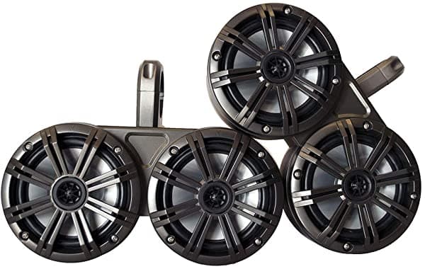 Kicker Cajas Marinas Kmted Y (4) Altavoces Marinos De Repuesto Oem De 6.5 Pulgadas (4)41BKM604B+12KMTED