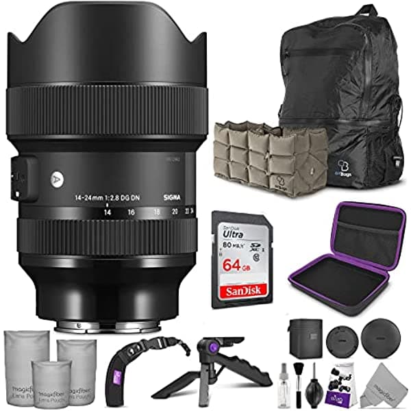 Sigma 14-24 Mm F/2.8 Dg Dn Art Para Sony E Mount Con Fotos Avanzadas Y Paquete De Viajes