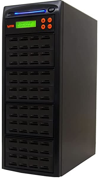 Systor 1 A 63 Sd/Microsd Duplicador - 2Gb/Min - Copiadora/Borrador De Tarjeta De Memoria Flash Múltiple Independiente Velocidades De Hasta 33 Mb/Seg SYS-SD-63