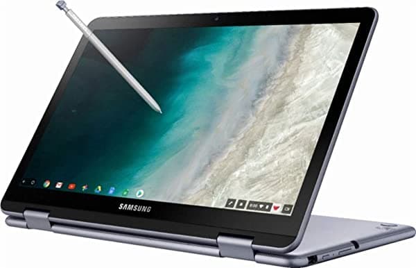 Sumsung Samsung Chromebook Plus 2-en-1 12.2" FHD Touch Intel Celeron, 4GB RAM, 32GB eMMC, 128GB MicroSD, con lápiz y Chrome OS, 2019 AC-102