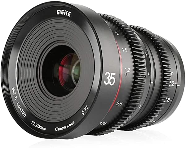 Meke 35 Mm T2.2 Manual De Apertura Grande Enfoque Bajo Distortación 4K Mini Lente De Cine Para Micro Cuatro Tercios M43 Mft Olympus Panasonic Lumix Bm MK-35mm T2.2 MFT