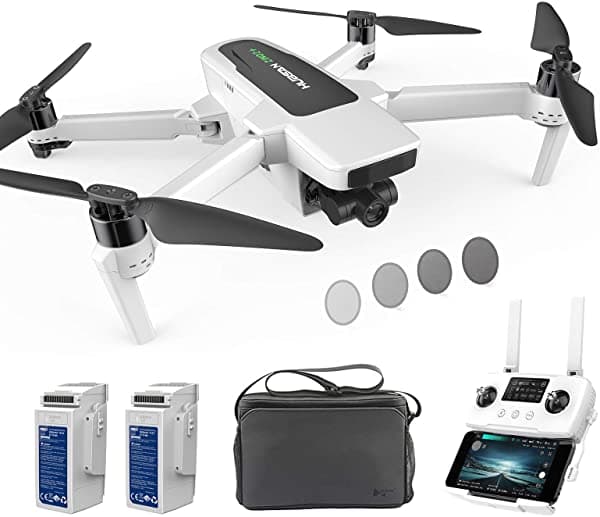 Hubsan Zino 2+ Dron Con Cámara de 4K 60 fps GPS RC Dron 10 Km FPV Con Gimbal de 3 Ejes Modo Headless Vuelo de 39 Minutos Modo de Ausencia