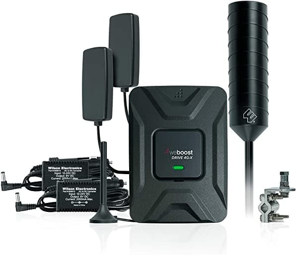 weBoost Drive 4G-X OTR Amplificador de Señal Celular para Camioneros, Kit Completo con Antenas y Fuente de Alimentación. Mejora Señal 4G/LTE/3G. 470210-CAR-BUNDLE