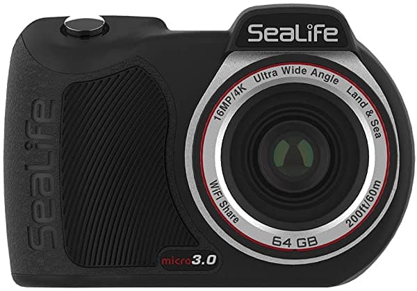 Sealife Micro 3.0 64Gb 16Mp Cámara Submarina 4K Para Fotografía Y Videos Submarinos Configuración Fácil Transferencia Inalámbrica Incluye Casos SL550