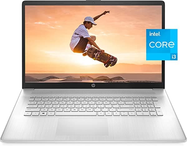 Hp Pc Portátil 17 Intel Core I3-1125G4 De 11ª Generación 8 Gb De Ram Almacenamiento Ssd De 256 Gb Pantalla Táctil Hd+ De 17.3 Pulgadas Windows 10 Home Batería De Larga Duración Cámara Web Hd Y Micrófonos Duales (17-Cn0010Nr 2021) Color Plateado 31C63UA#ABA