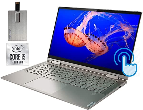 2021 Lenovo Yoga C740 2-In-1 14 "Chhd Touchscreen Computadora Portátil Intel Core I5-10210U 8Gb Ram 256Gb Ssd Teclado De Retroiluminación Gráficos I 81TC7071JUS