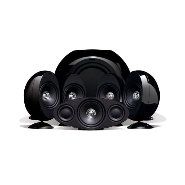 Kef Kht3005Bl (Se) 5.1 Sistema De Altavoces De Cine En Casa (Black Black) (Descontinuado Por El Fabricante)