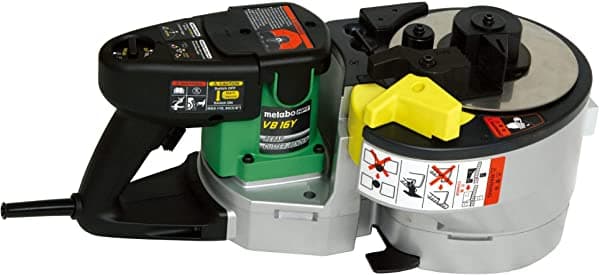 Metabo Hpt Rebar Bender y Cutter | Electric | Hasta El #5 Grado 60 Reversar (3/8 " 1/2" 5/8 ") | Disparador De Velocidad Variable | Ligero Y Portá VB16Y
