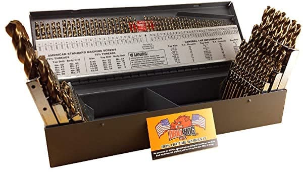 Taladro Hog 115 Pc Broad Bit Cobalt M42 Número De Letra Fraccional