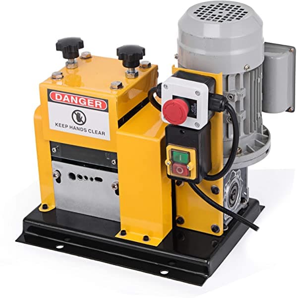 Happybuy Machine De Desnudos De Alambre 0.079 "- 0.79" Od Máquina De Despojo De Alambre Automático 4 Canales De Corte Y 1 Ranura De Corte Herramient cable stripping machine