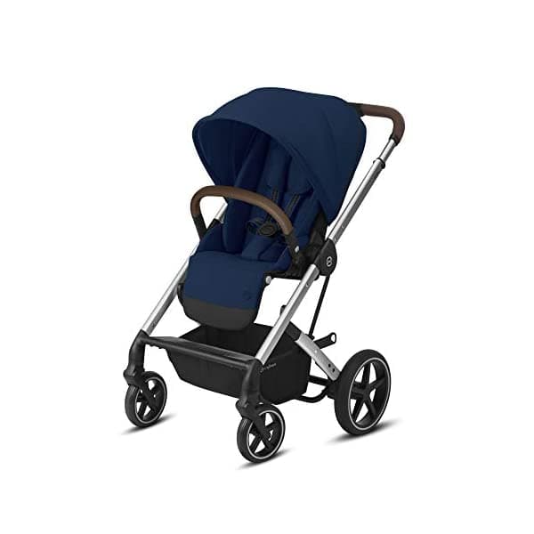Cybex Balios S Lux Cochecito Frontal O Parentfacing Asiento Posiciones Onehand Fold Multiposition Recline Ajustable Polipiel Manillar Cochecito Infantil Para 6 Meses + Azul Marino 520004355