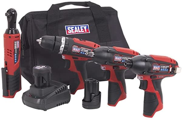 Sealey Cp1200Combo Cp1200 Serie 4 X 12V Kit Combinado De Herramienta Eléctrica Inalámbrica